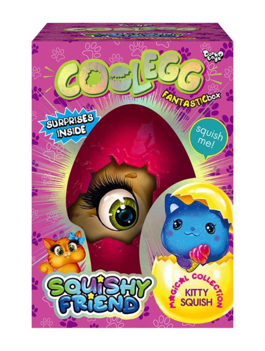 Креативна творчість Cool Egg кінетичний пісок орбізи тісто для ліпки штучний сніг сквіш у коробці CE-01-03 Danko toys