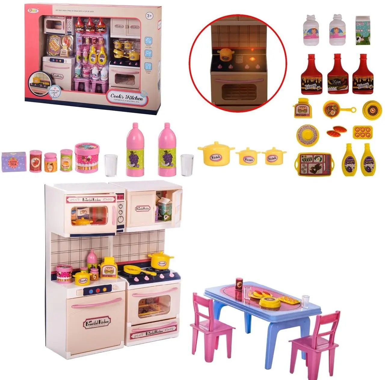 Меблі кухня посуд продукти у коробці 44*33*10см D663T-2 Китай