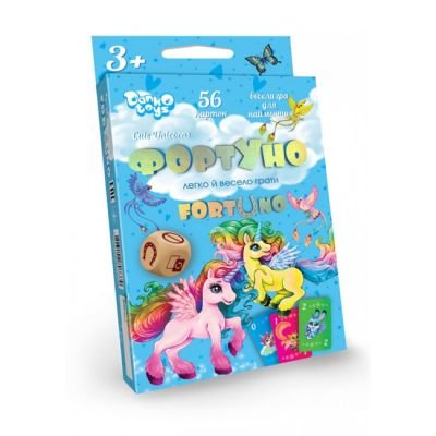 Настільна гра логічна Фортуно 56 карток у коробці 9*2*13см UF-04-01u Danko toys