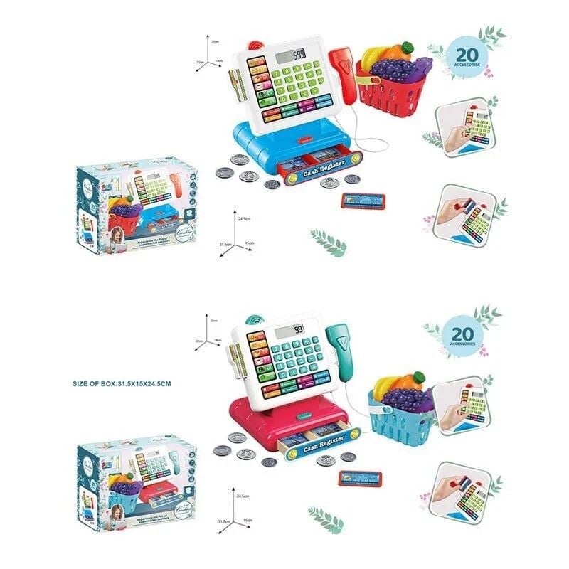 Касовий апарат на бат калькулятор гроші продукти в кошику коробка 31*24*14,5см 16853 Китай