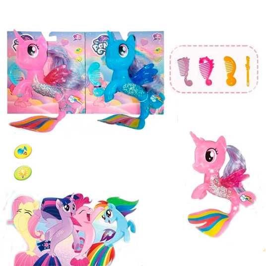 Поні русалонька з блискітками бат звук світло аксесуари планшет16*15 см 063 Китай