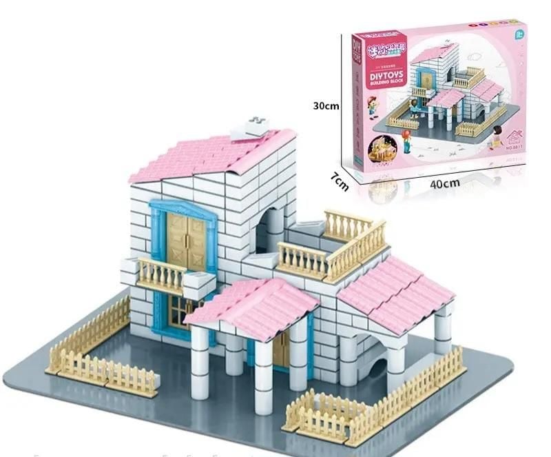 Конструктор 292д Міні архітектор цегла цемент фігурки гірлянда коробка 8817 DIY TOYS