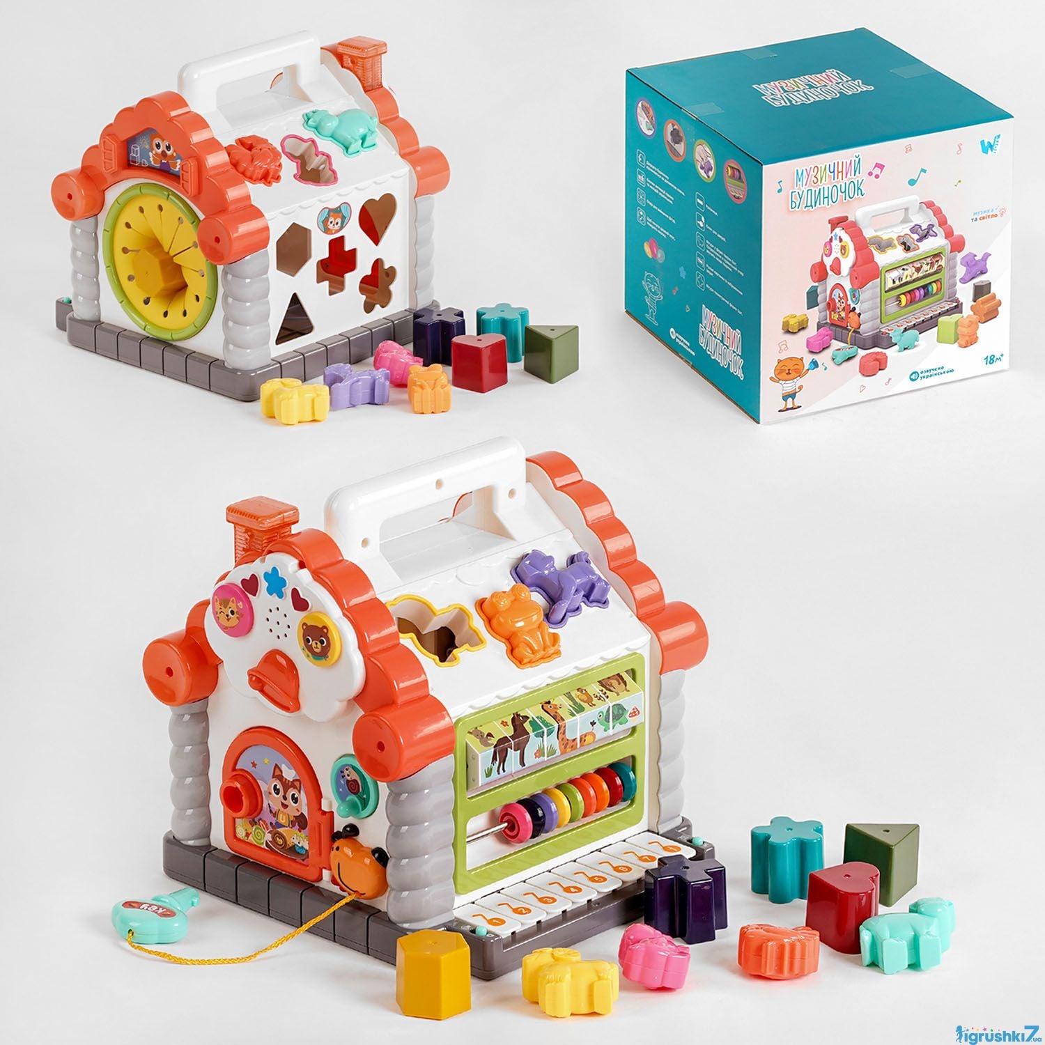 Будинок розв укр озв  на бат звук світло коробка 23,5*23,5*23,5см 16180 Китай