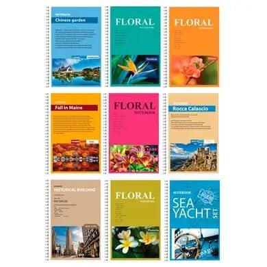 Блокнот на гум. металік "Style" лінія А6 P96 70g  mix 2010-А6 Китай