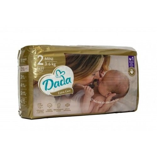 Підгузки дитячі №2 Dada Extra Care 3-6кг 44шт 68505 Польща