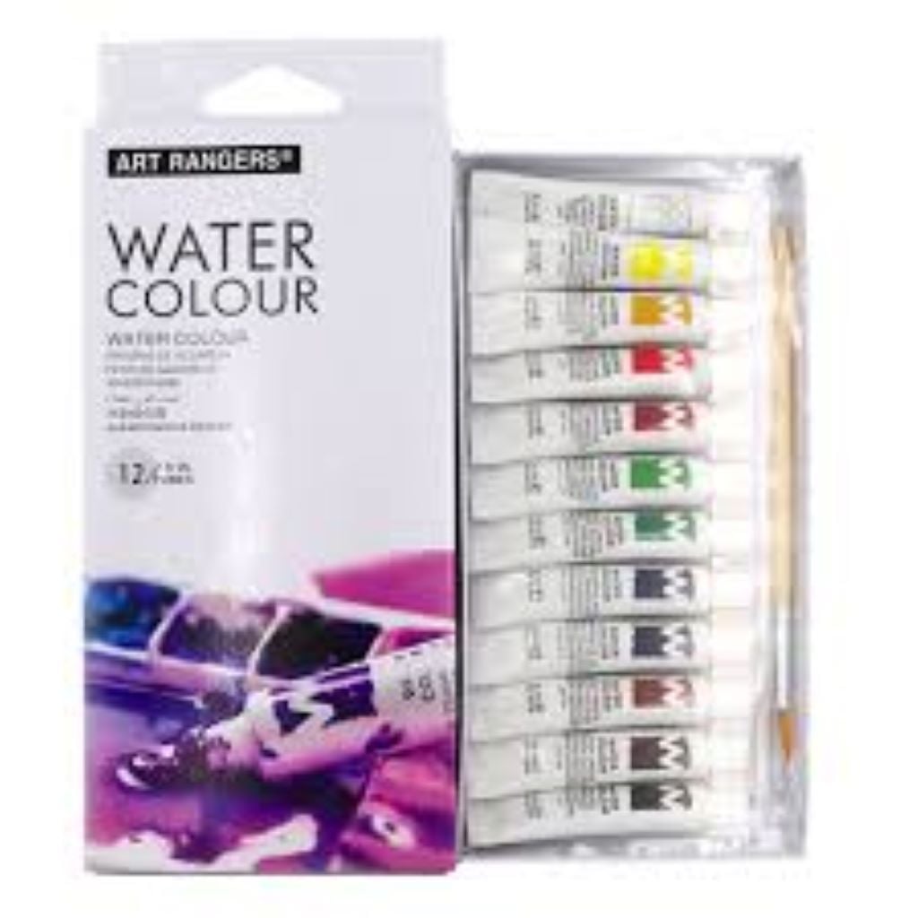 Фарба акварельна 12кол по 6мл у тубі пензлик у коробці   PW31.12006.A ART Rangers