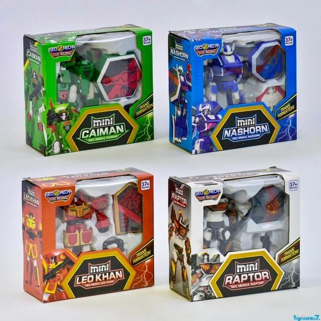 Трансформер бойовий робот 4 види в коробці 16*16,5*7см 517-1-2-3-4 Китай