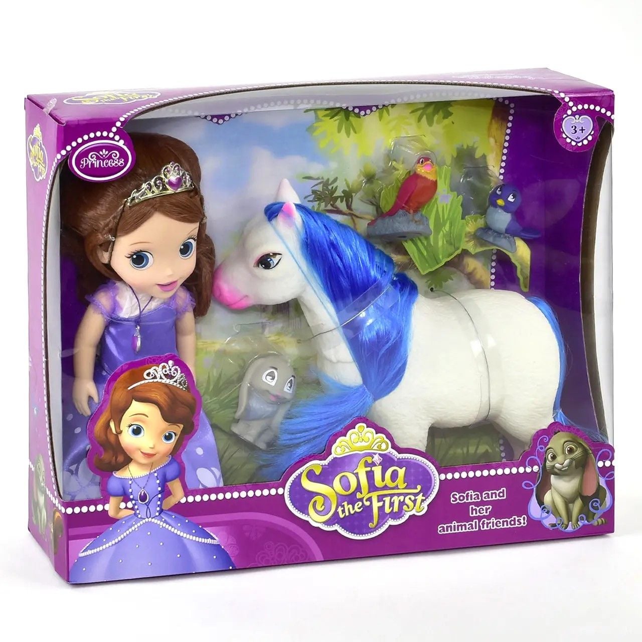 Лялька Sofia з конем та тваринками у коробці 42*34*9,5см ZT8820 Китай