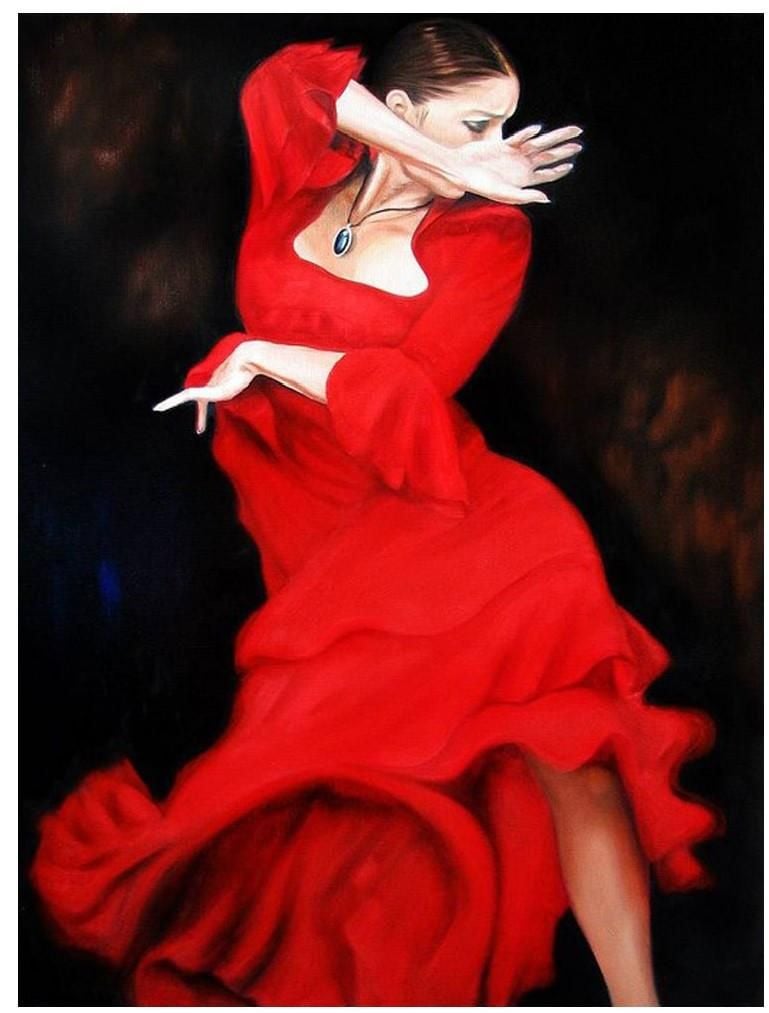 Алмазна мозаїка розмальовка по номерах 40*50см фарби пензлі пінцет коробка CY2310 К