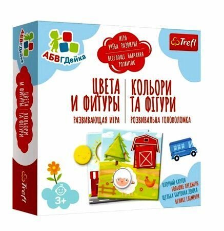 Настільна  гра кольори та фігури АБВГДейка коробка 20*20*4,5см 02159 Trefi