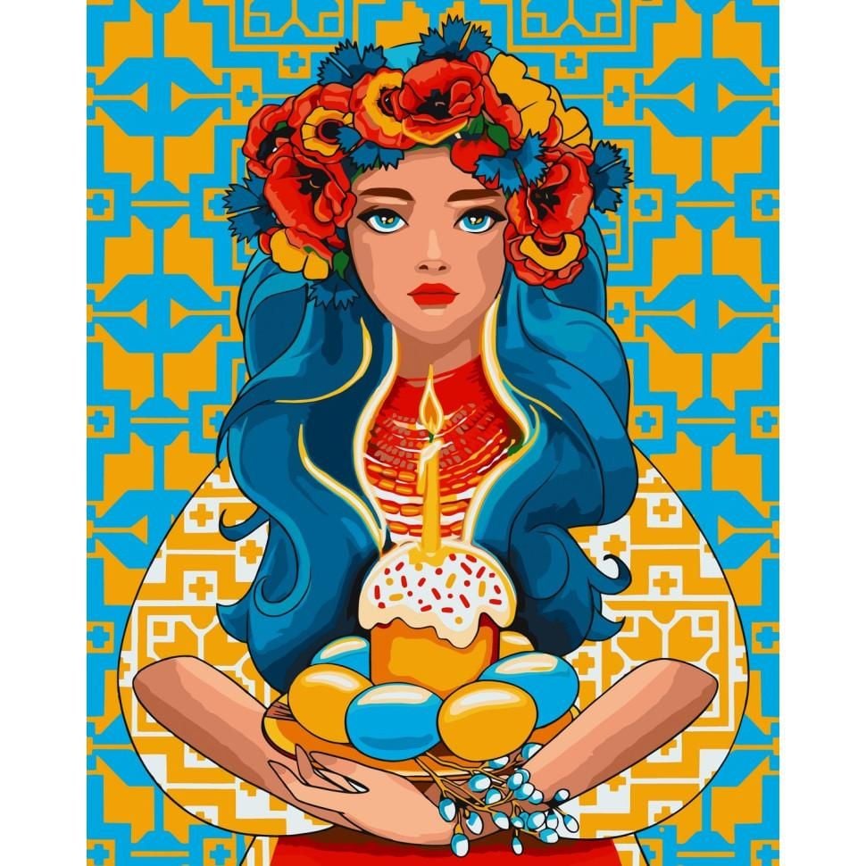 Картина по номерах 40*50см Великдень фарби пензлики в термоплівці 10063-AC Art Craft