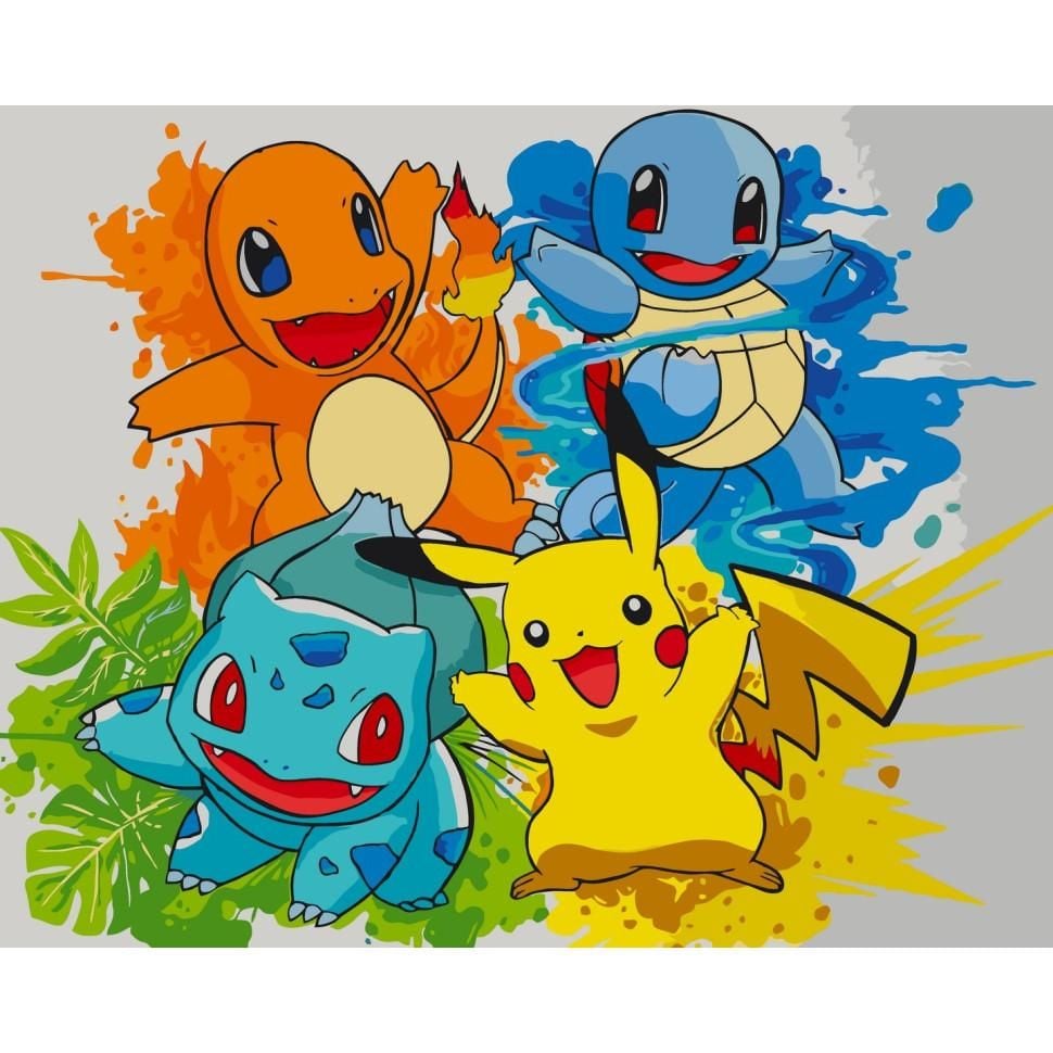 Картина по номерах 40*50см Покемони фарби пензли в термоплівці 15573-AC Art Craft