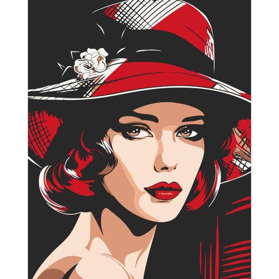 Картина по номерах 40*50см Витонченність та стиль фарби пензлики в термоплівці 10095-AC Art Craft