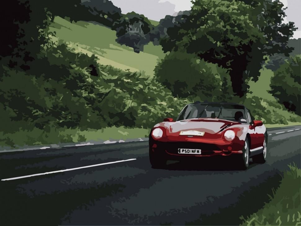 Картина по номерах 40*50см Насолоджуйся швидкістю фарби пензлики в термоплівці 10520-AC Art Craft