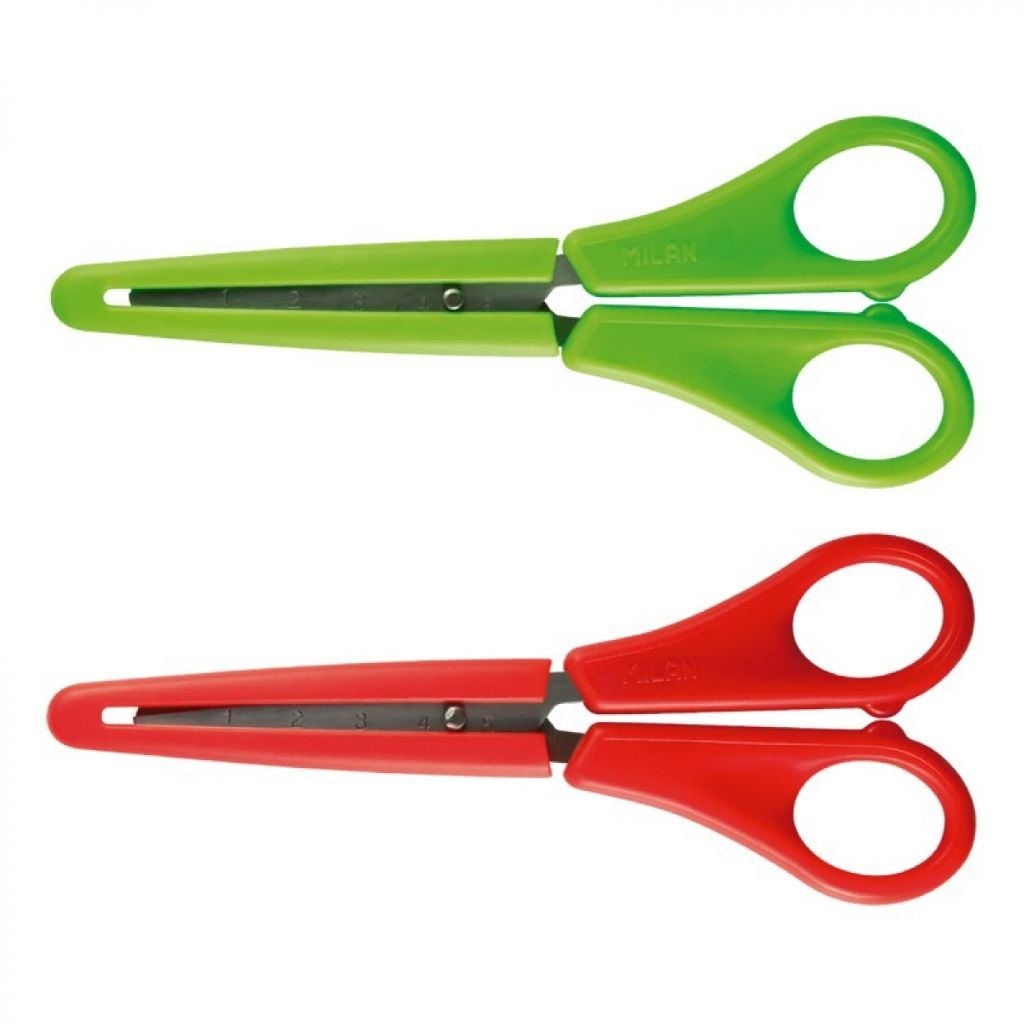 Ножиці 14,7см з лінійкою в захисному футлярі 140201 Milan