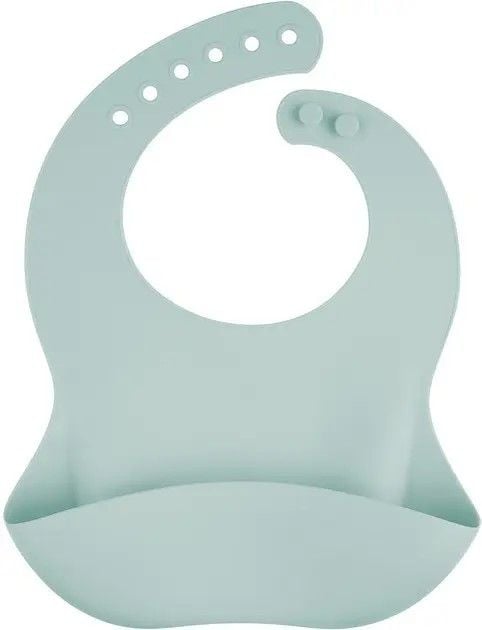 Слинявчик силіконовий з кишенькою - зелений на планшеті 51/030_gre canpol