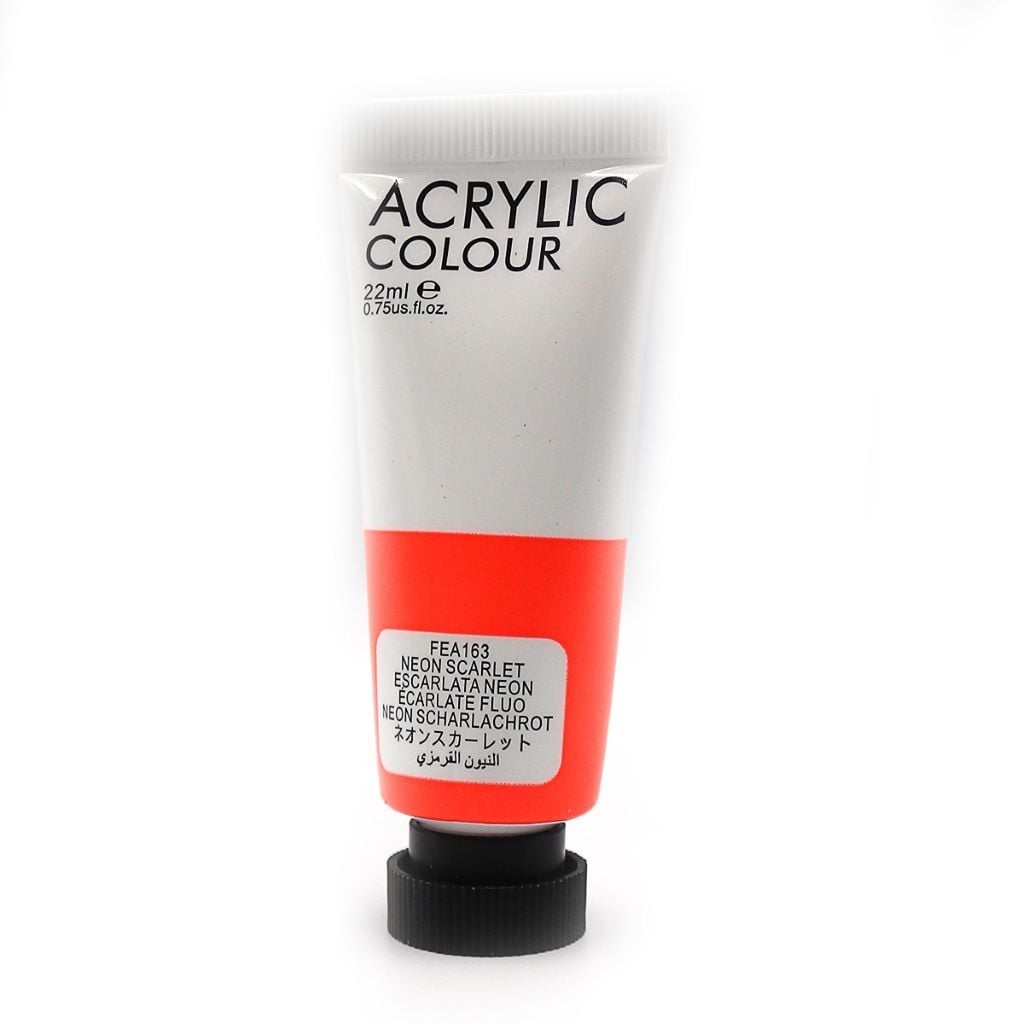 Фарба акрілова 22мл NEON Carlet в тубі FEA163 ART Rangers