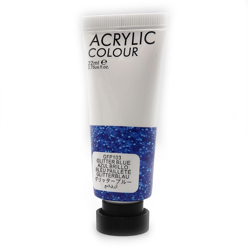 Фарба акрілова 22мл глітер BLUE в тубі GFP103 ART Rangers