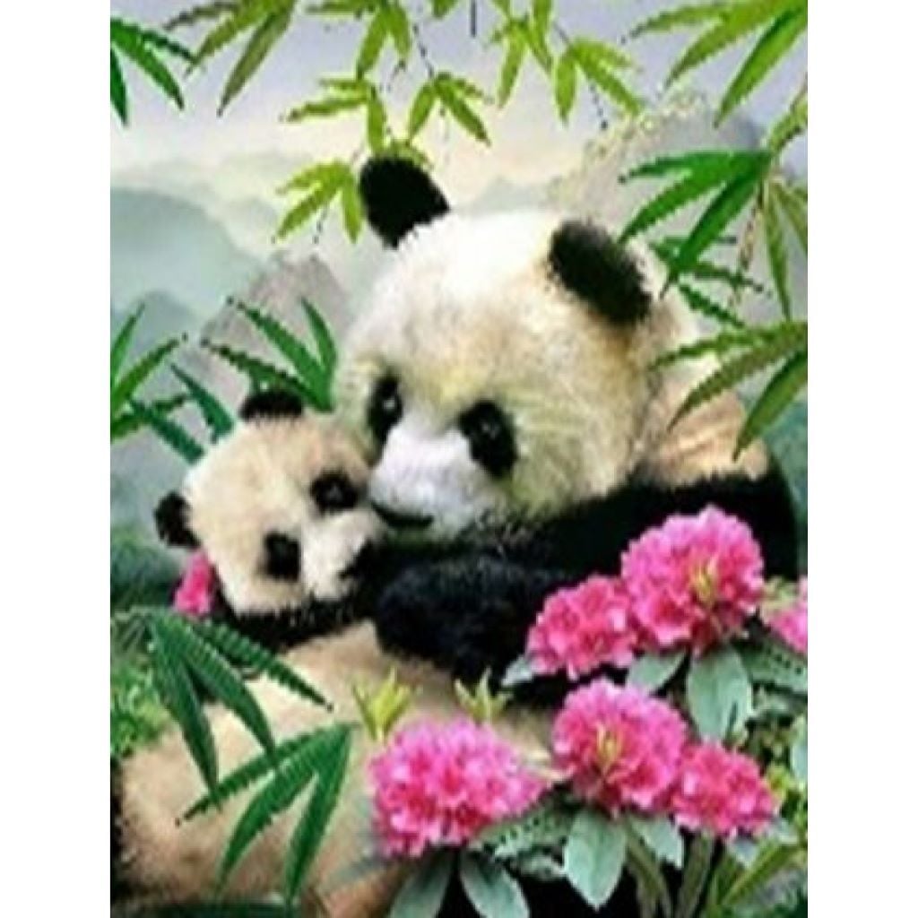 Алмазна мозаїка 40*50 см Панди на підрамнику у коробці GLE71792 Josefotten