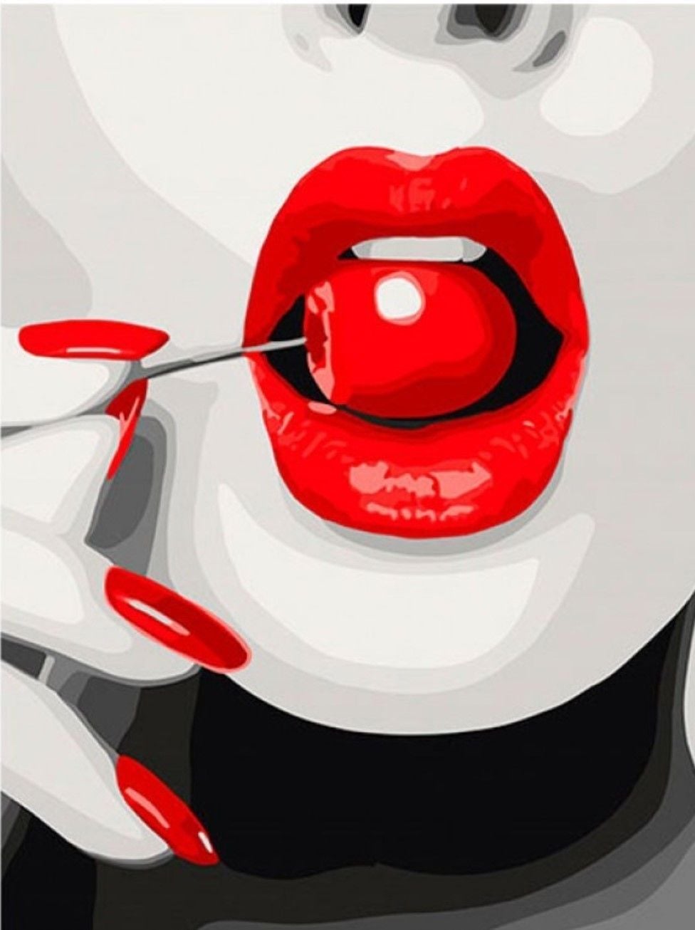 Картина по номерах 30*40см Солодка вишенька  фарби пензлі в наборі у термоплівці  10372-NN Art Craft