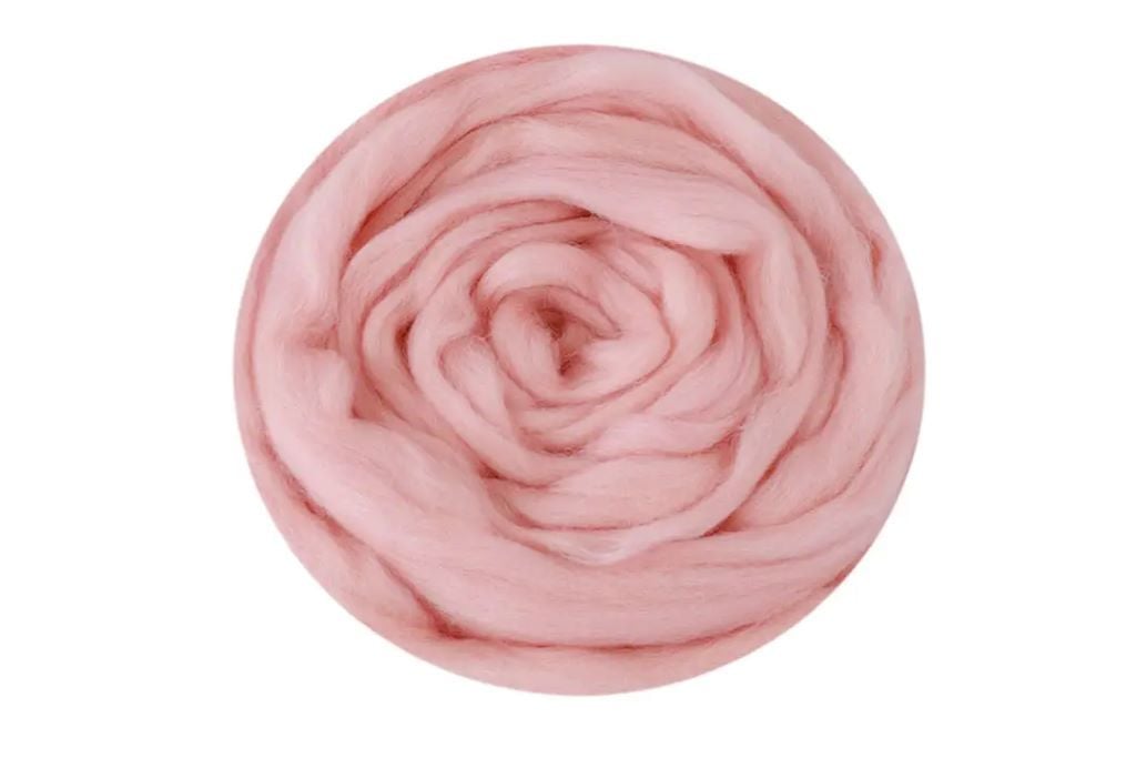 Вовна для валяння Пудра 50гр 100% натуральна вовна 443 Наша пряжа