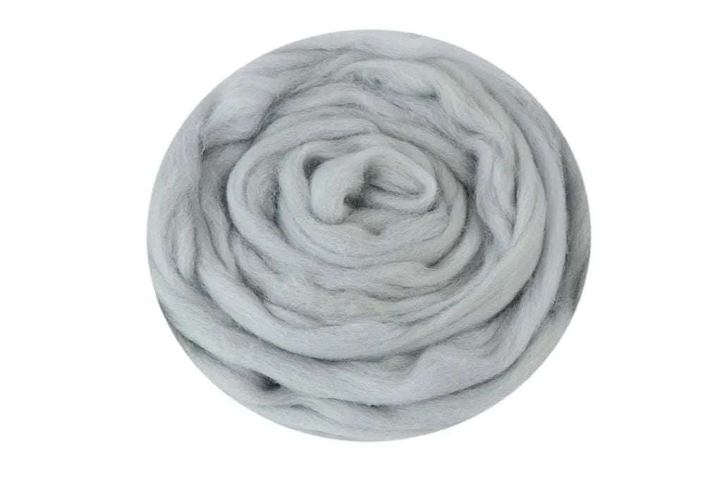 Вовна для валяння Перламутровий 50гр 100% натуральна вовна 370 Наша пряжа