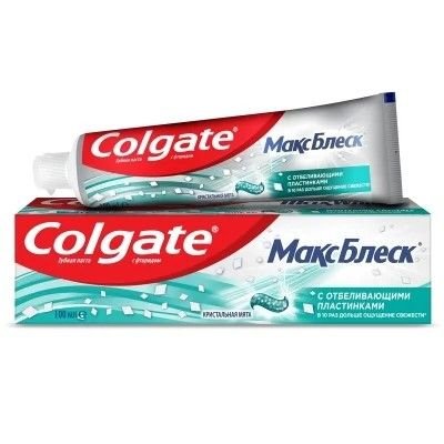 Зубна паста 100мл Colgate Max Wnite Crystal Mint у коробці 824845 коленкор