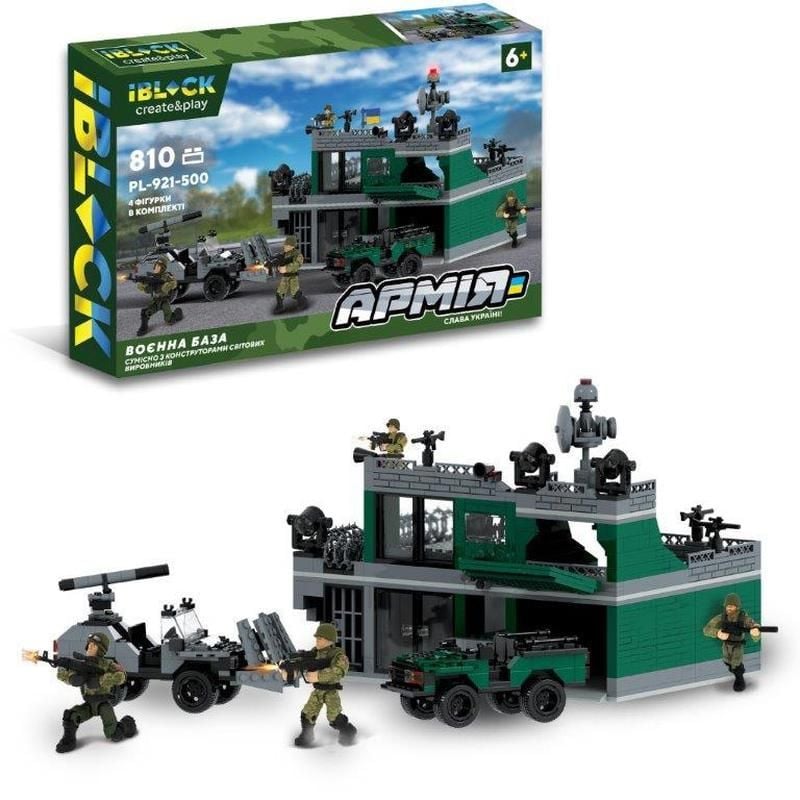 Конструктор 810д Військова техніка у коробці 46*29*7см PL-921-500 IBLOCK