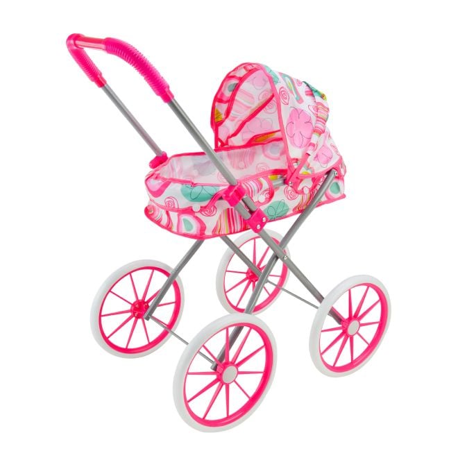 Візочок для ляльок зимова  металл прогулянкова 4 колеса в пакеті YZ918-5/6/7 Китай