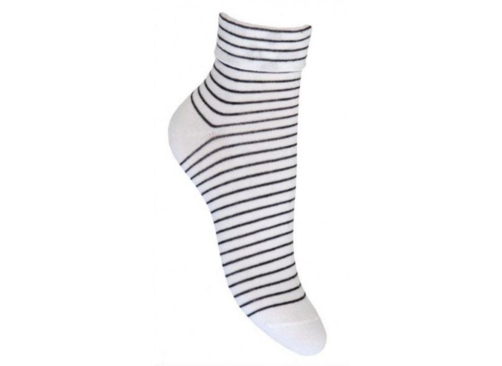 Шкарпетки демісезон р38-39 смужка білі з чорним 2233 Легка хода 25р