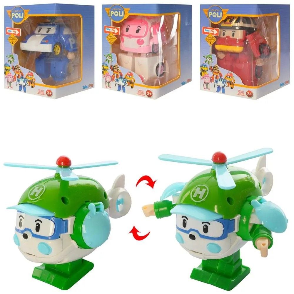 Трансформер  ROBOCAR POLI  в коробці 17*17*9см 83168/5 Китай