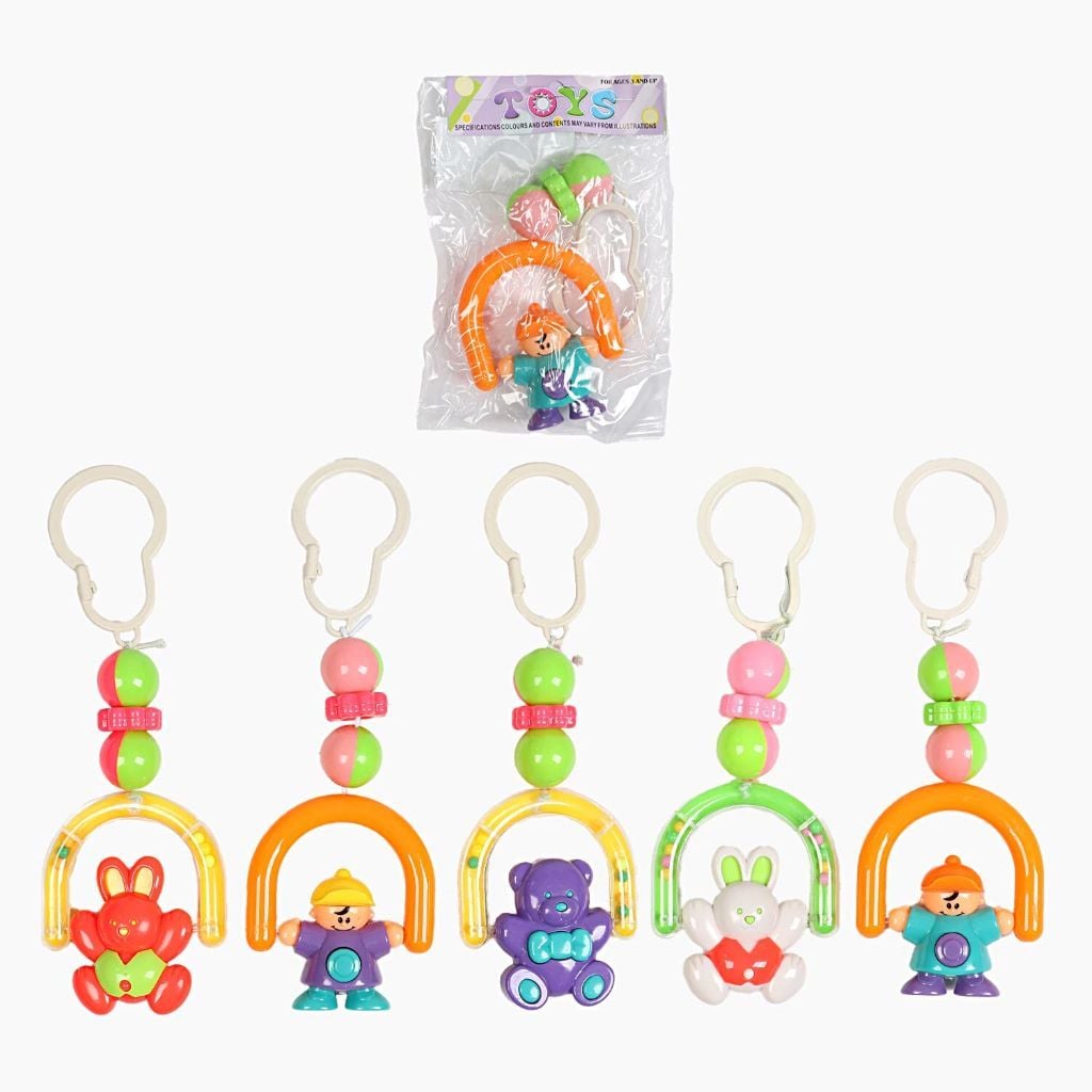 Брязкальце на візочок з кріпленням мікс видів в пакеті 19*13см 430F-1 Китай