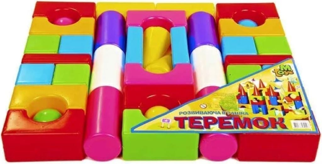 Кубики 39шт Теремок пластик в плівці 08073 m toys