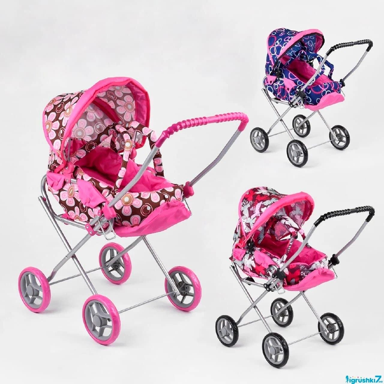 Візочок для ляльок демі з люлькою-переноскою в пакеті 9391 Melobo