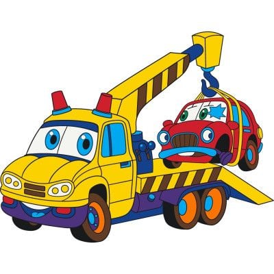 Розфарбовка 25*30см Евакуатор на підрамнику фарби пензлики у термоплівці 15067-AC Art Craft