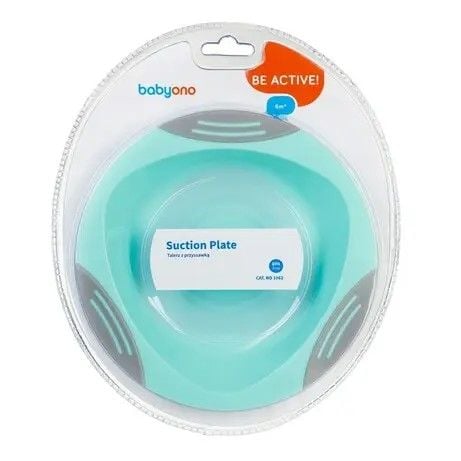 Мисочка з присоскою м`ятний у блістері 1062/01 Babyono