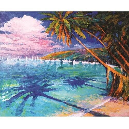 Діамантова мозаїка 30*40 см Кариби з рамкою коробка 40*8*5см H8385 Dreamtoys