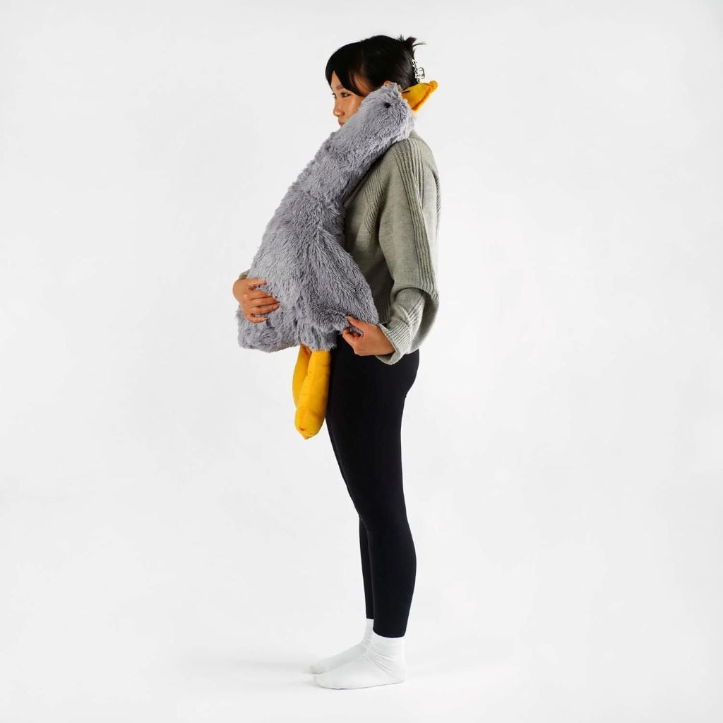 М'яка іграшка Гусь-Обіймусь160см травка сірий 43873 Україна