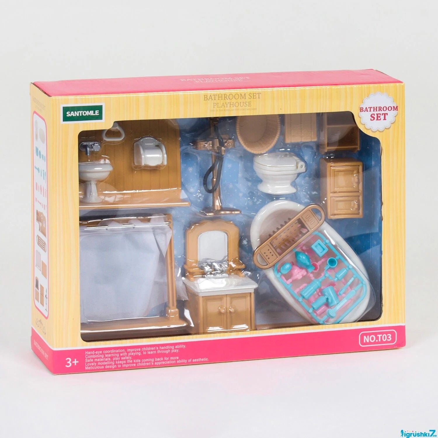 Набір меблів "Щаслива родина" меблі для ванної аксесуари в коробці T03 Китай
