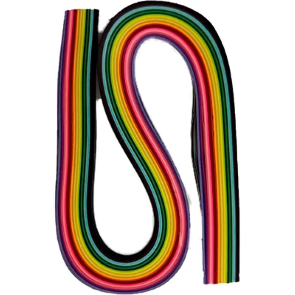 Квілінг набір паперу 5мм 50см 24 кольори Quiling в пакеті 17*11см 3-154 Китай