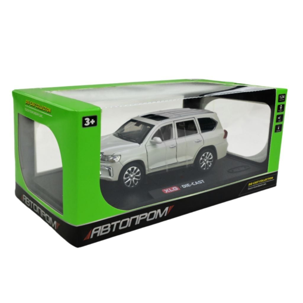 Машина XLG Die-Cast 1:24 металева модель відчиняються двері світло, звук у коробці 29*11*16см AP7718 Автопром