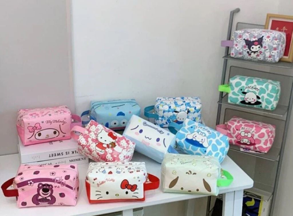 Пенал Kuromi 26*9*16см 1 відділення блискавка мікс видів M69354 Китай