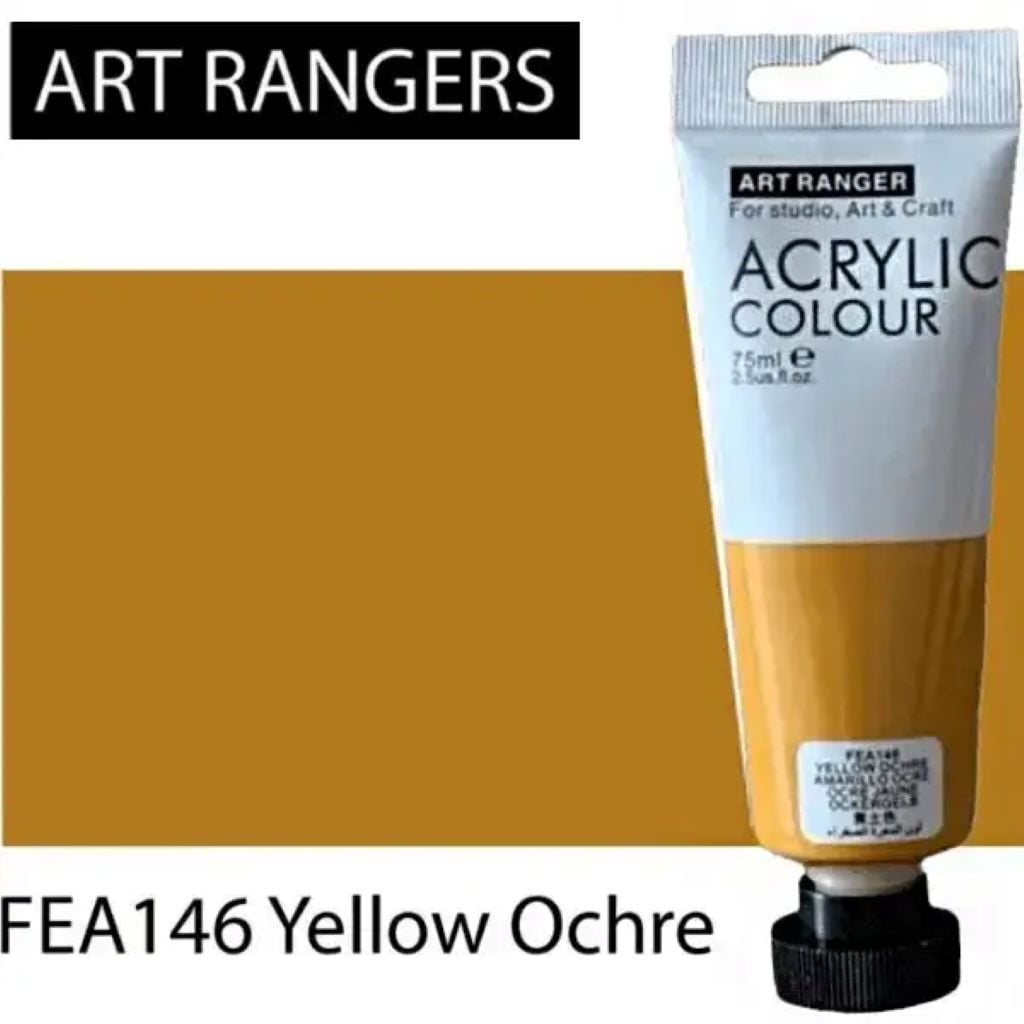 Фарба акрілова 22мл глітер Yellow Ochre в тубусі FEA146 ART Rangers