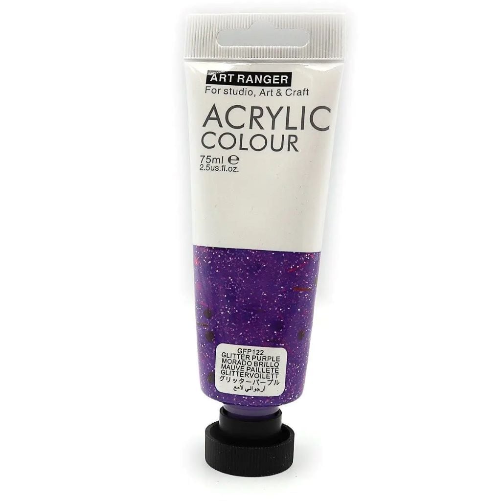 Фарба акрілова 22мл глітер Purple фіолетова в тубі GFP122 ART Rangers