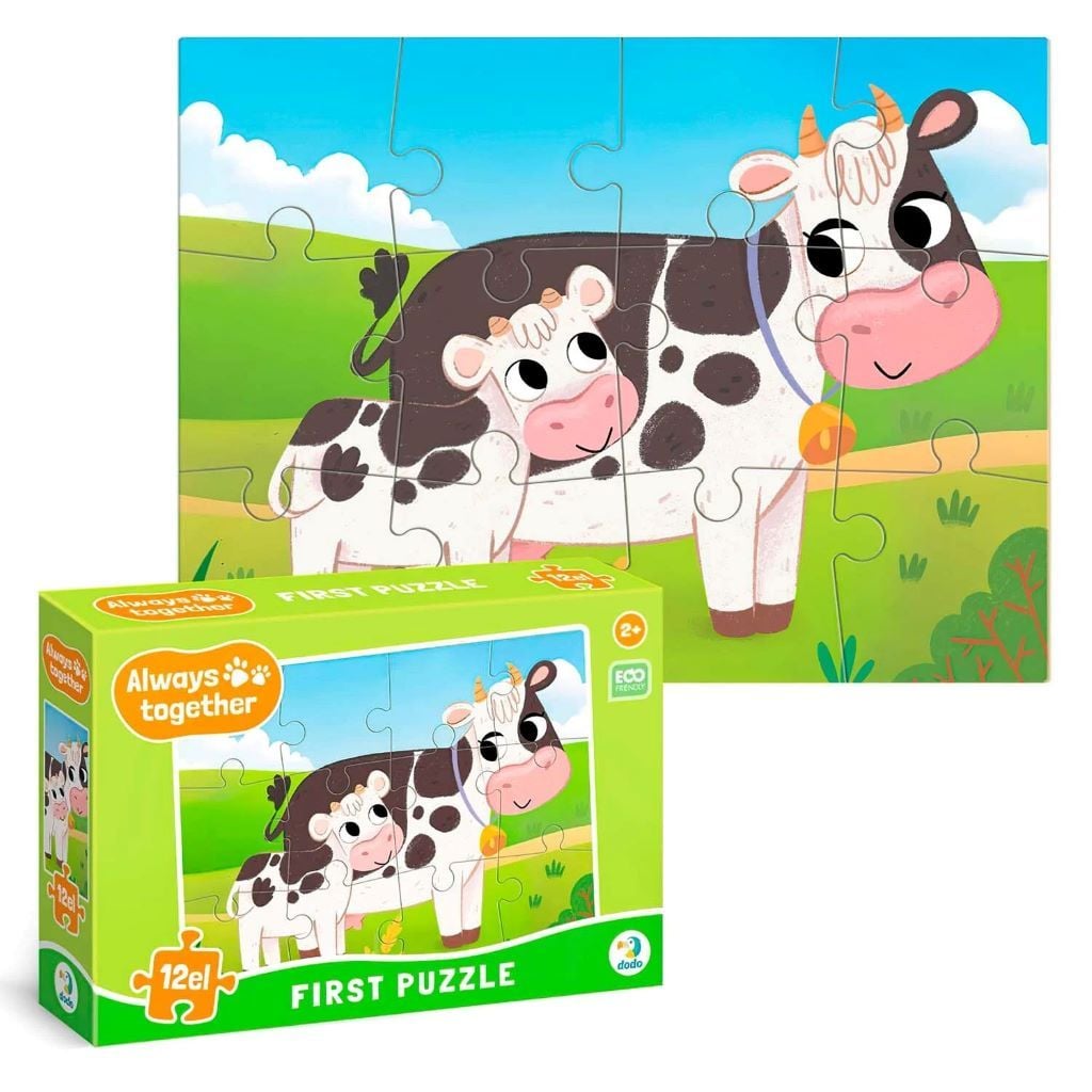 Пазли 12ел Alwaus together Корівки 27*20см у коробці 300633 Dodo