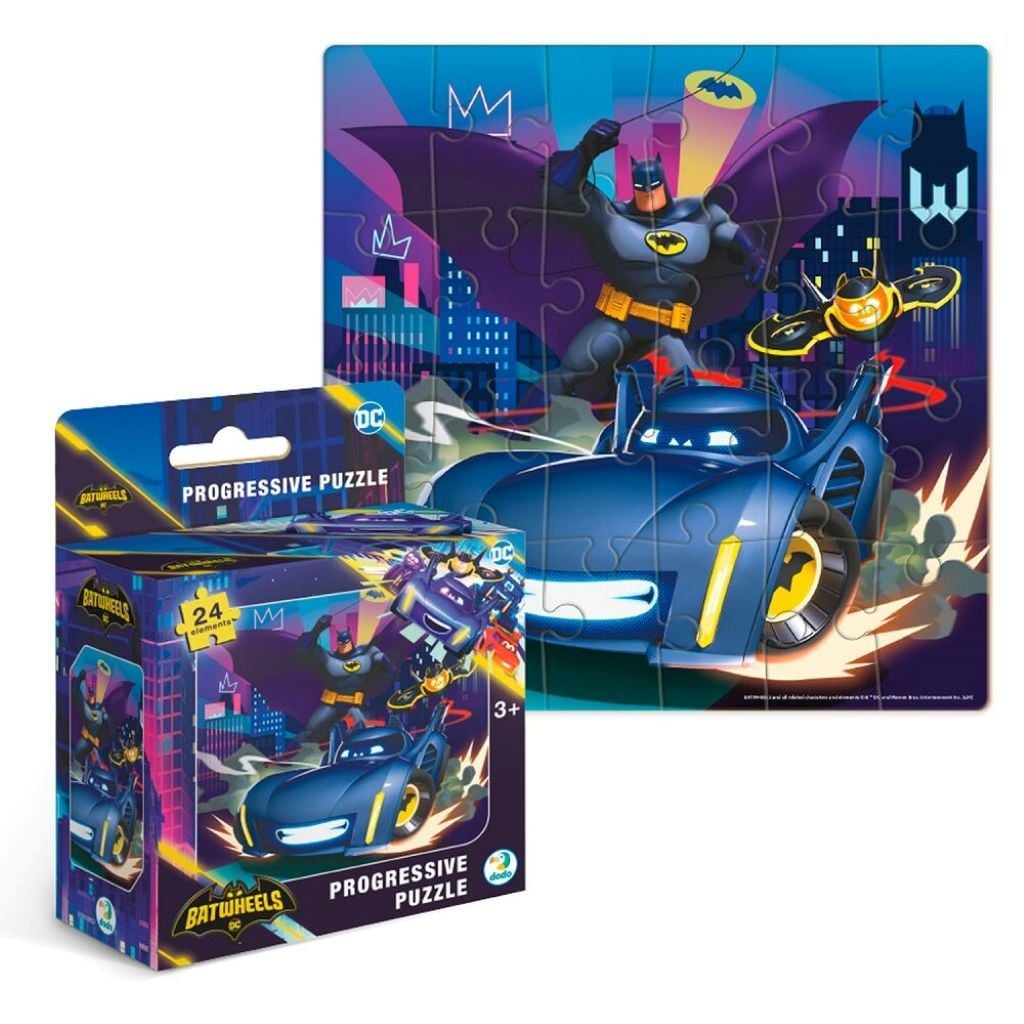 Пазли 24ел Бетмобіль Бам 22*22см у коробці 13*10,5*5см 200554 Dodo