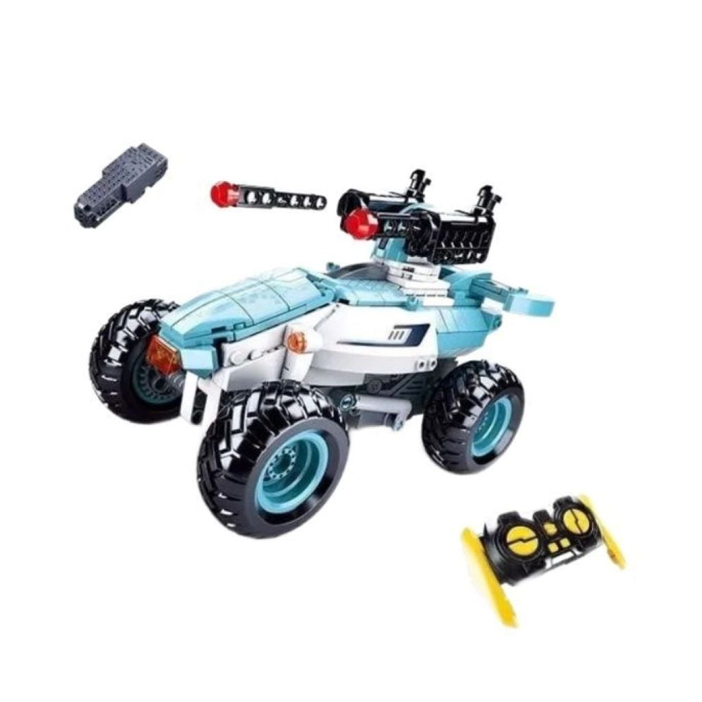 Конструктор типу лего 268д Power Bricks Позашляховик р/к 2,4G стріляє кулями коробка 38*28*10см М38-В0992 sluban