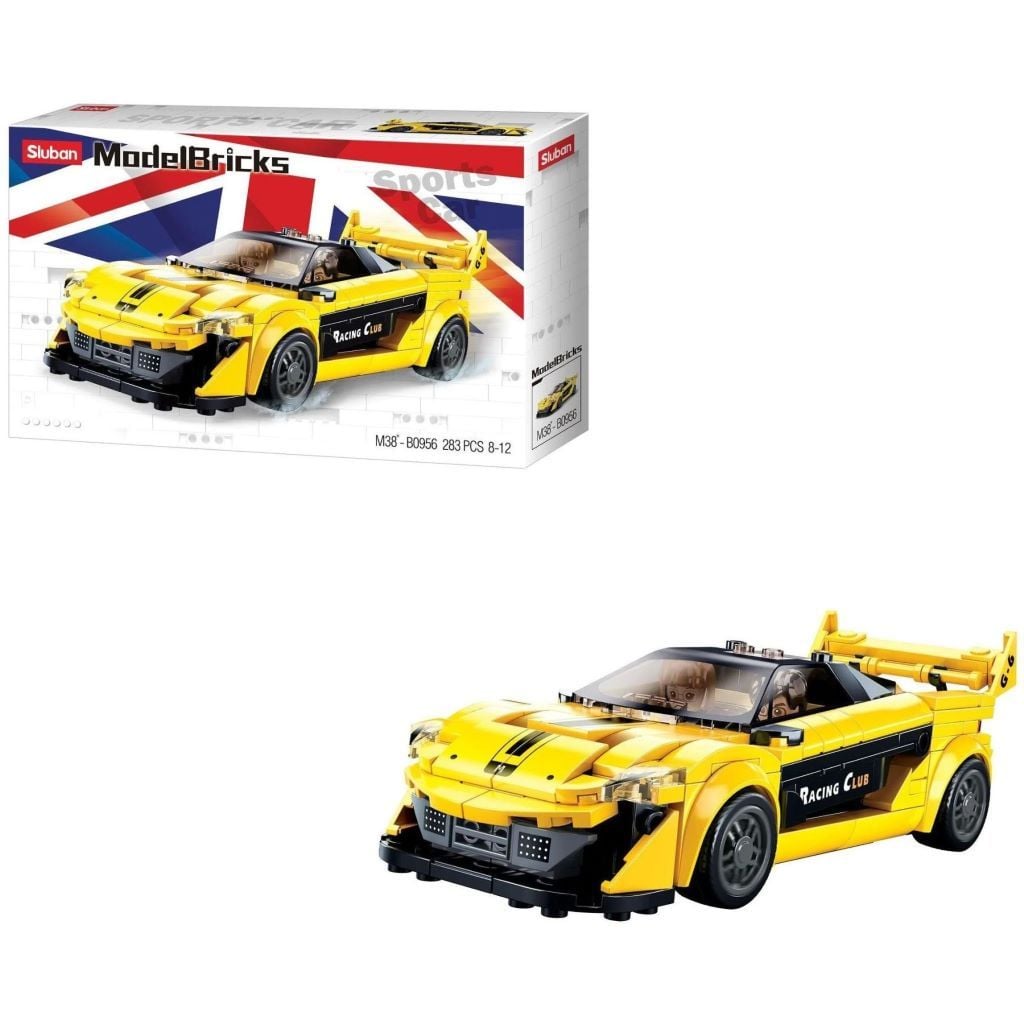 Конструктор типу лего 283 дет Model Bricks Гоночна машина у коробці 38*23*6см М38-В0956 sluban