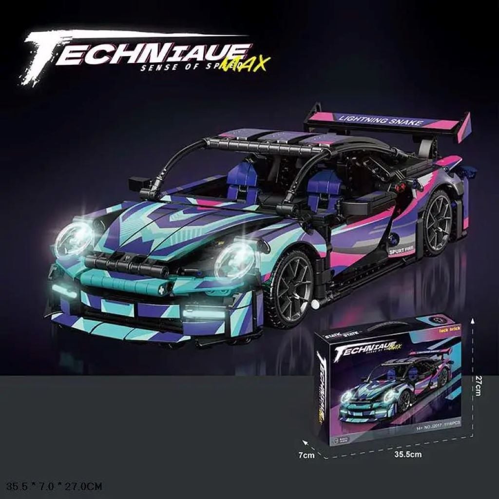 Конструктор 1116д Спортивна машина 1:14 у коробці 36*27*7см J2017 Китай