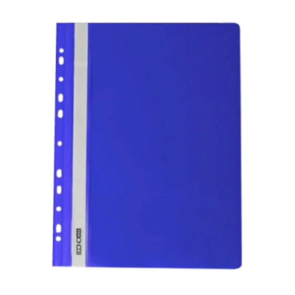 Папка А4 швидкозшивач з перфорацією синя глянець 31510-02 Econo mix